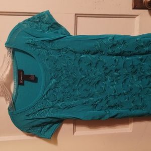 XL - INC Embroidered Top
